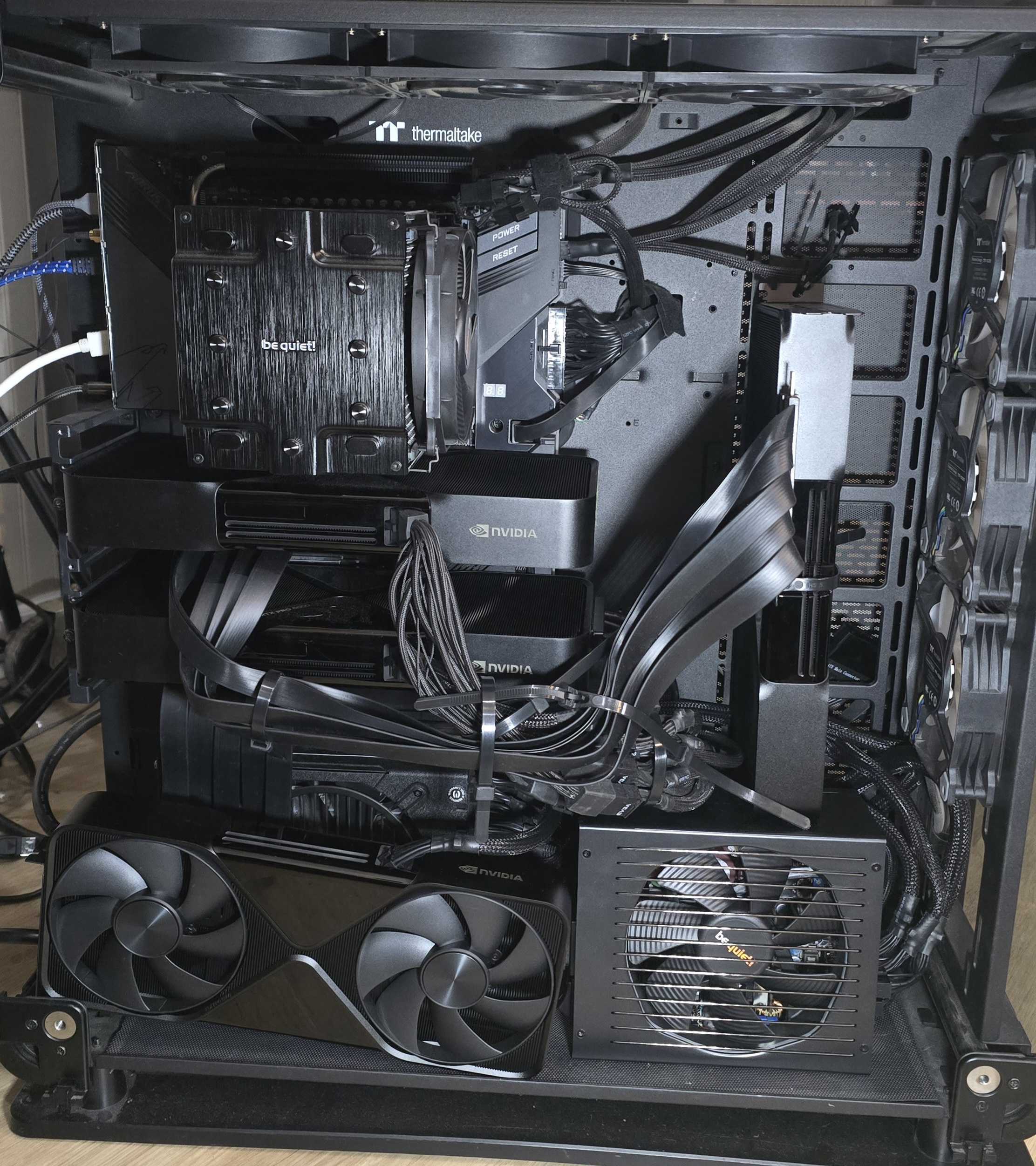 Test rig with 4 RTX PRO 6000 Blackwell GPUs